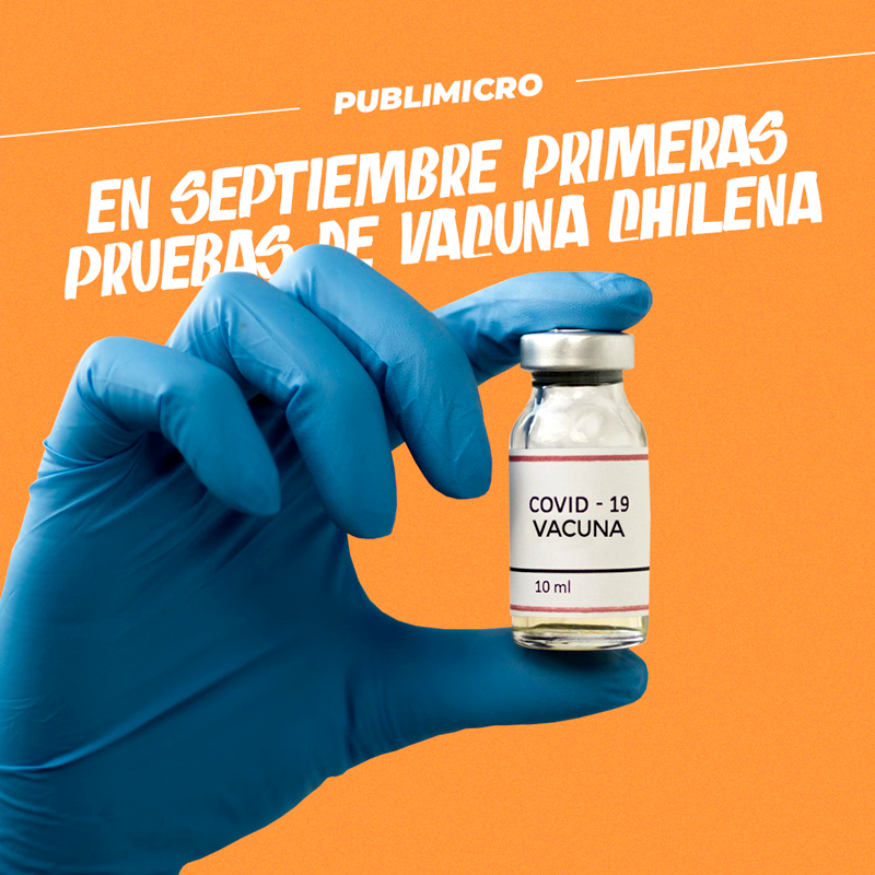 En septiembre serían las pruebas de vacuna chilena contra el COVID-19