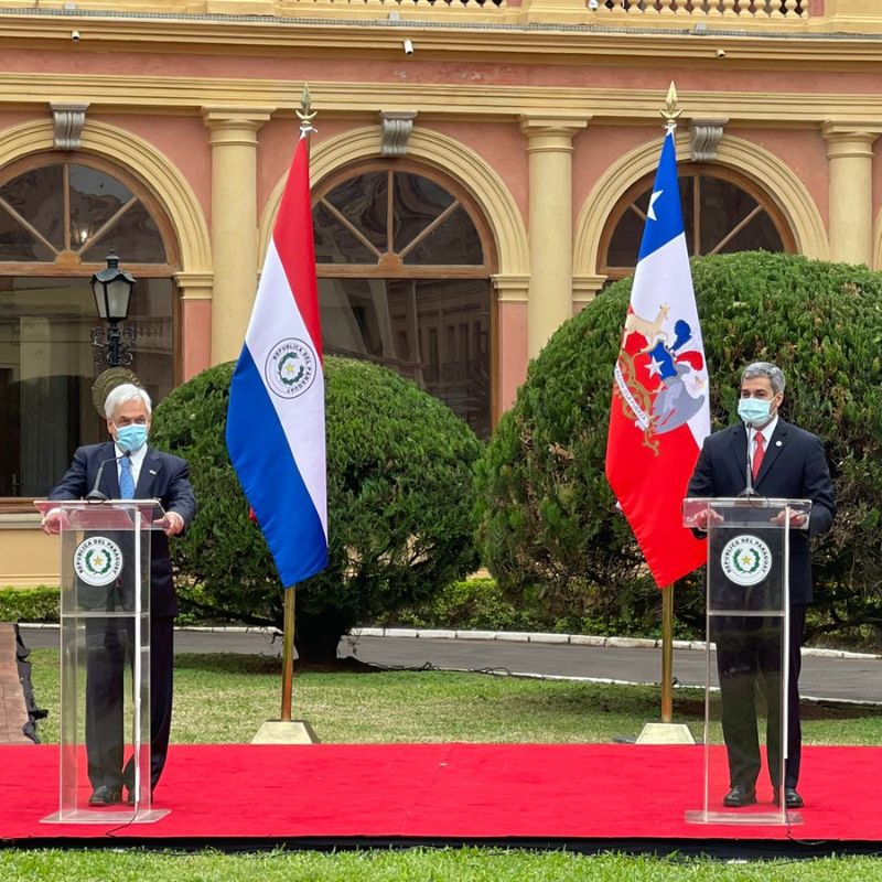 Presidente Piñera informa donación 100 mil vacunas Covid a Paraguay