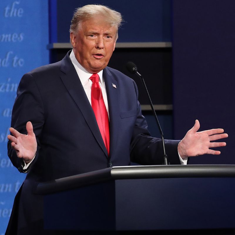 Donald Trump participó contagiado de Covid en primer debate con Biden