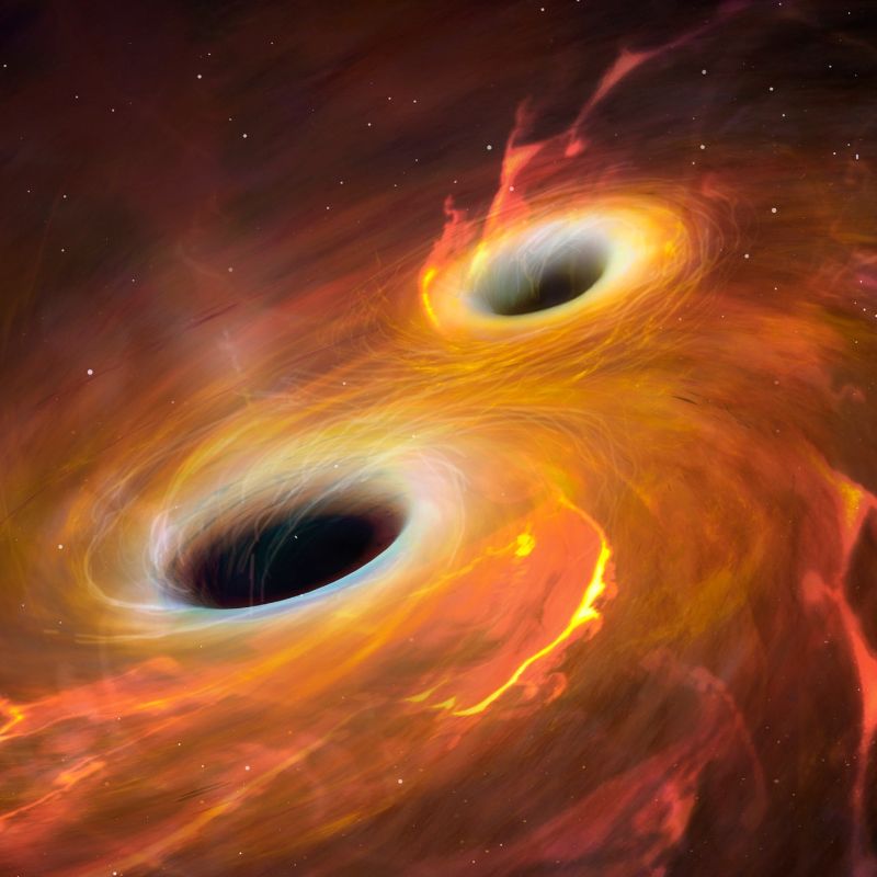 Científicos chilenos descubren dos agujeros negros que se fusionarán, remeciendo con ello el espacio-tiempo
