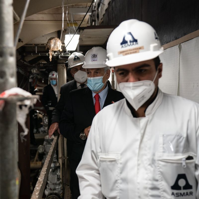 Presidente Sebastián Piñera encabeza ceremonia construcción de primer buque multiproposito del proyecto “Escotillón IV”