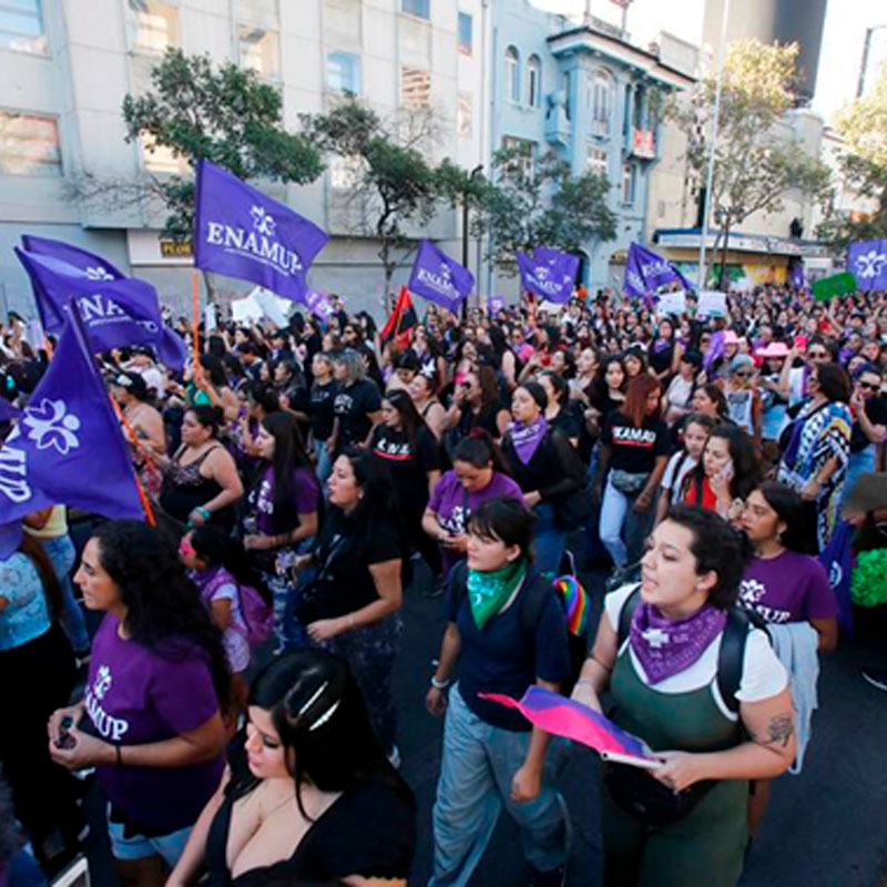 Multitudinaria Marcha Y Manifestación En Santiago Convocó Coordinadora