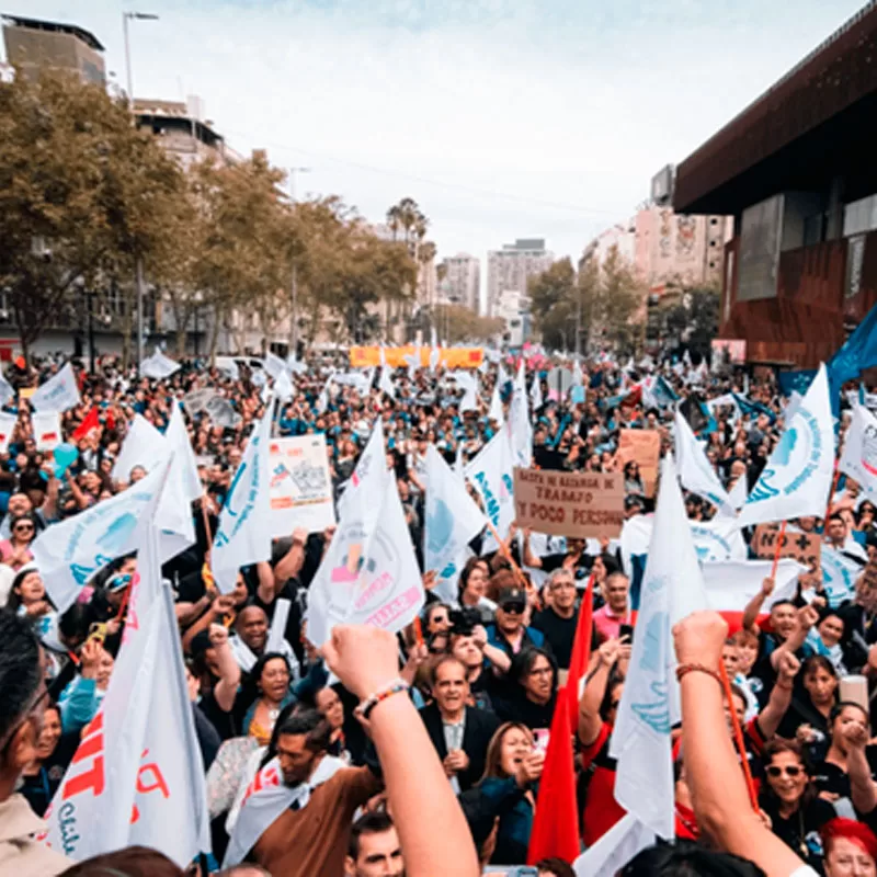 Masiva Convocatoria Tuvo Paro Nacional Convocado Por La CUT. “Queremos ...