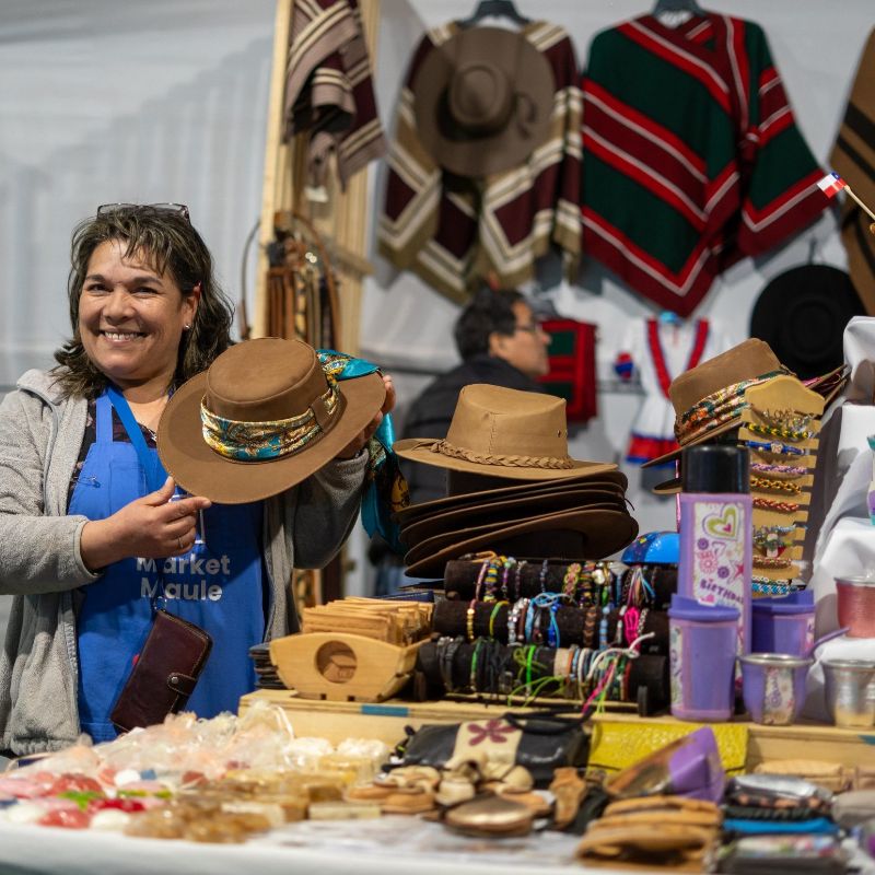 Emprendedores de Market Maule, se lucieron en Comité de Integración Pehuenche, mostrando la calidad de sus productos