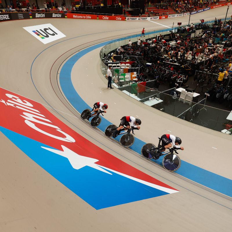 Campeonato Mundial de Ciclismo Pista Tissot UCI 2025: Brillante participación maulina en cuarteta masculina nacional de Persecución por equipos