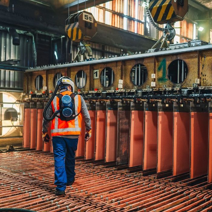 Índice de inventarios de la minería del cobre aumentó 1,7% en agosto de 2025