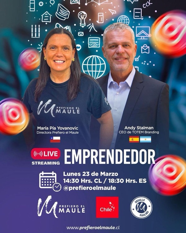 Andy Stalman llega a Prefiero el Maule: referente mundial del branding realizará live para emprendedores